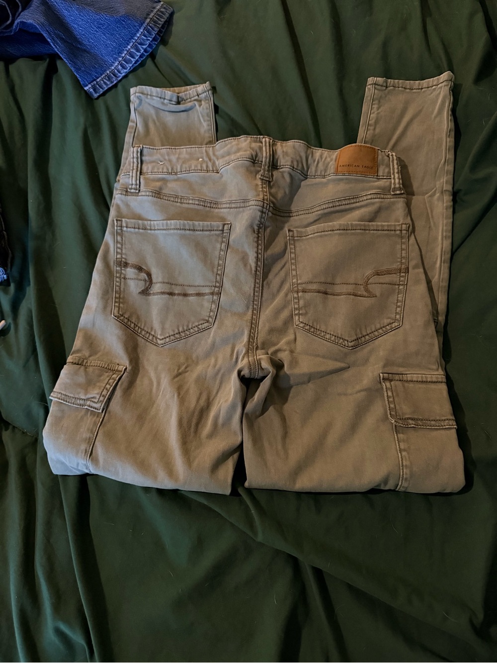 American Eagle Outfitters Women's Army Green Cargo Jeggings